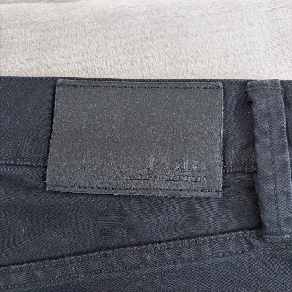 Polo‎ Ralph Lauren 5 Pocket Straight Leg Pants in Black Men 34x32 Stretch Preppy